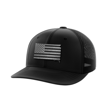 South Dakota United Hats Hat Greater Half Black/Black Black Leatherette South Dakota